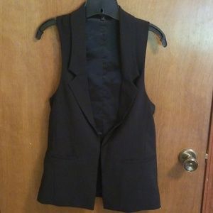Express black suit vest.